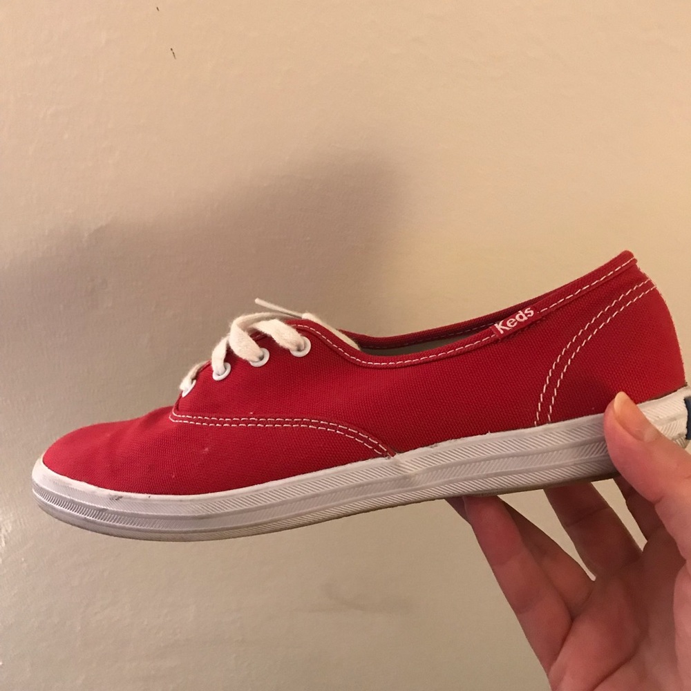 Barely worn red Keds